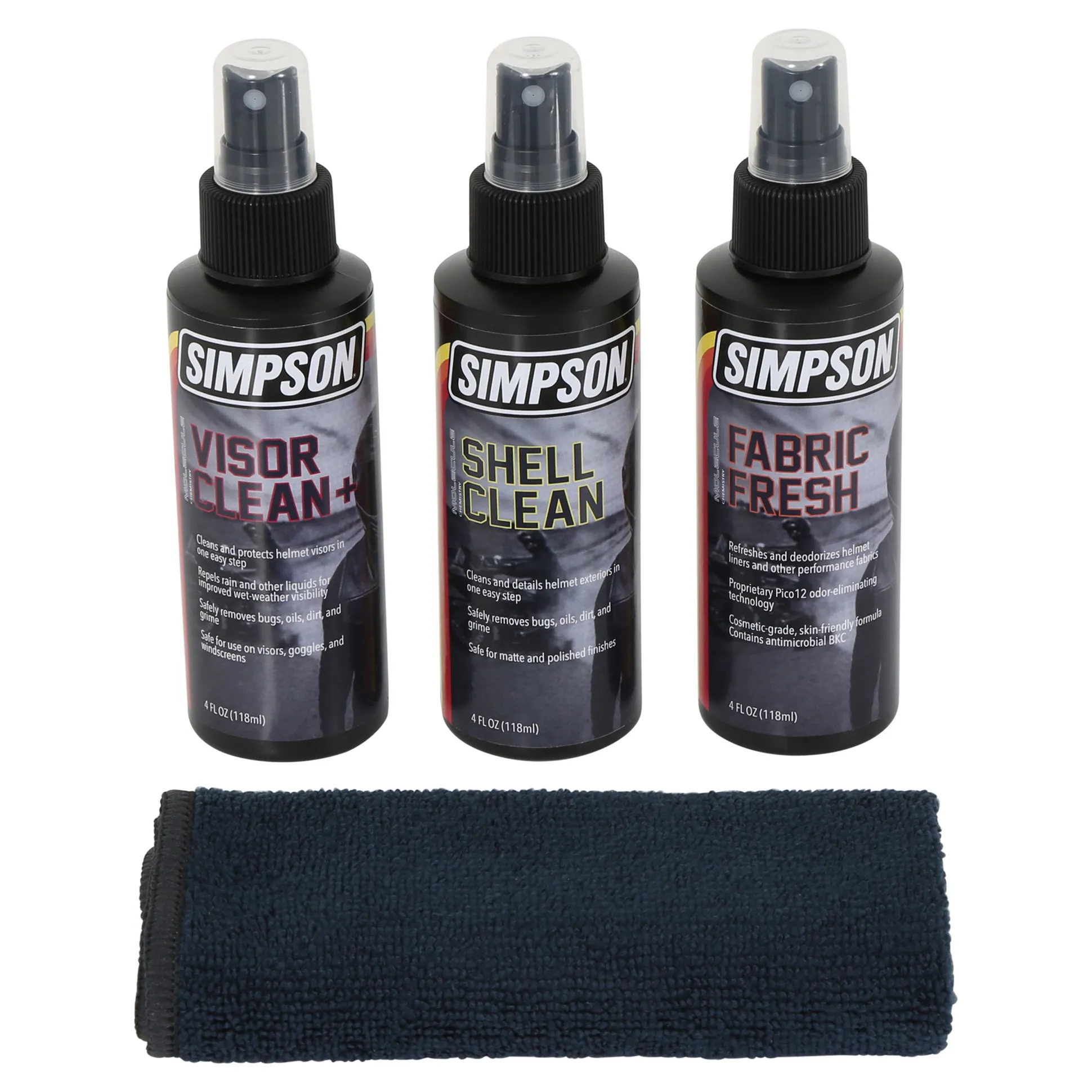 Helmet Care Kit by Simpson - Clean, Refresh, Protect