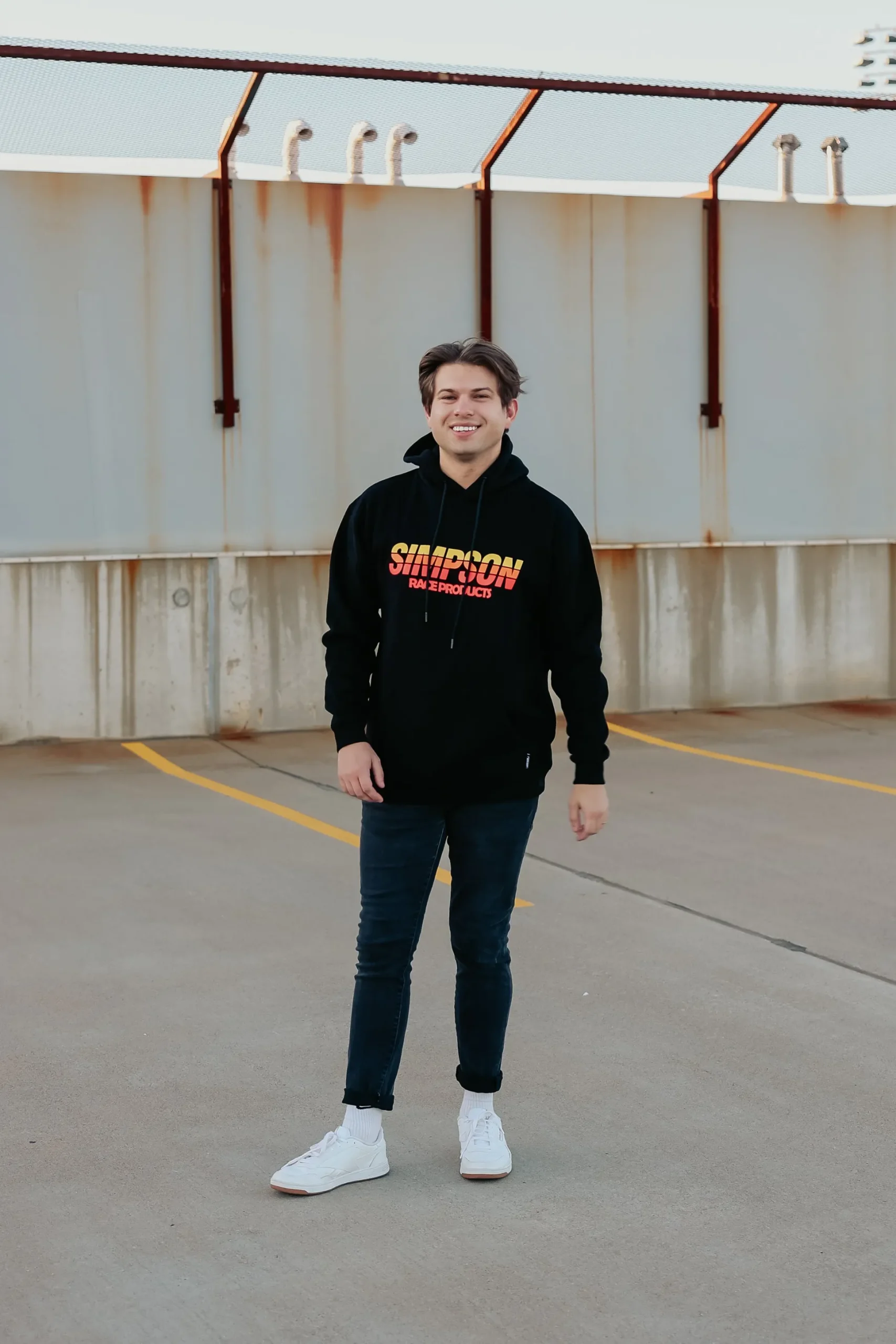 Racing Stripes Hoodie L
