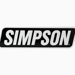 Simpson Racing Embossed Aluminum Simpson Sign