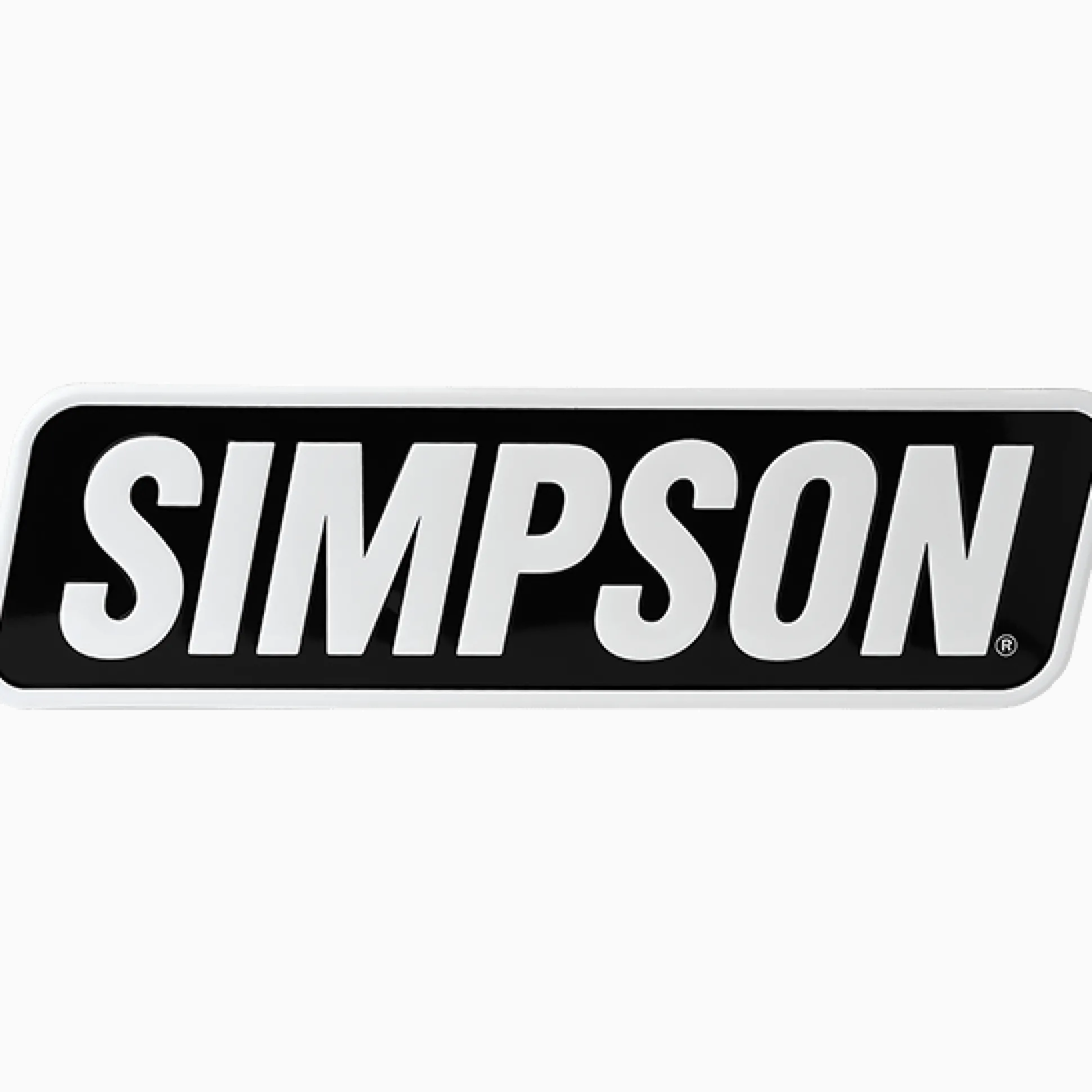 Simpson Racing Embossed Aluminum Simpson Sign
