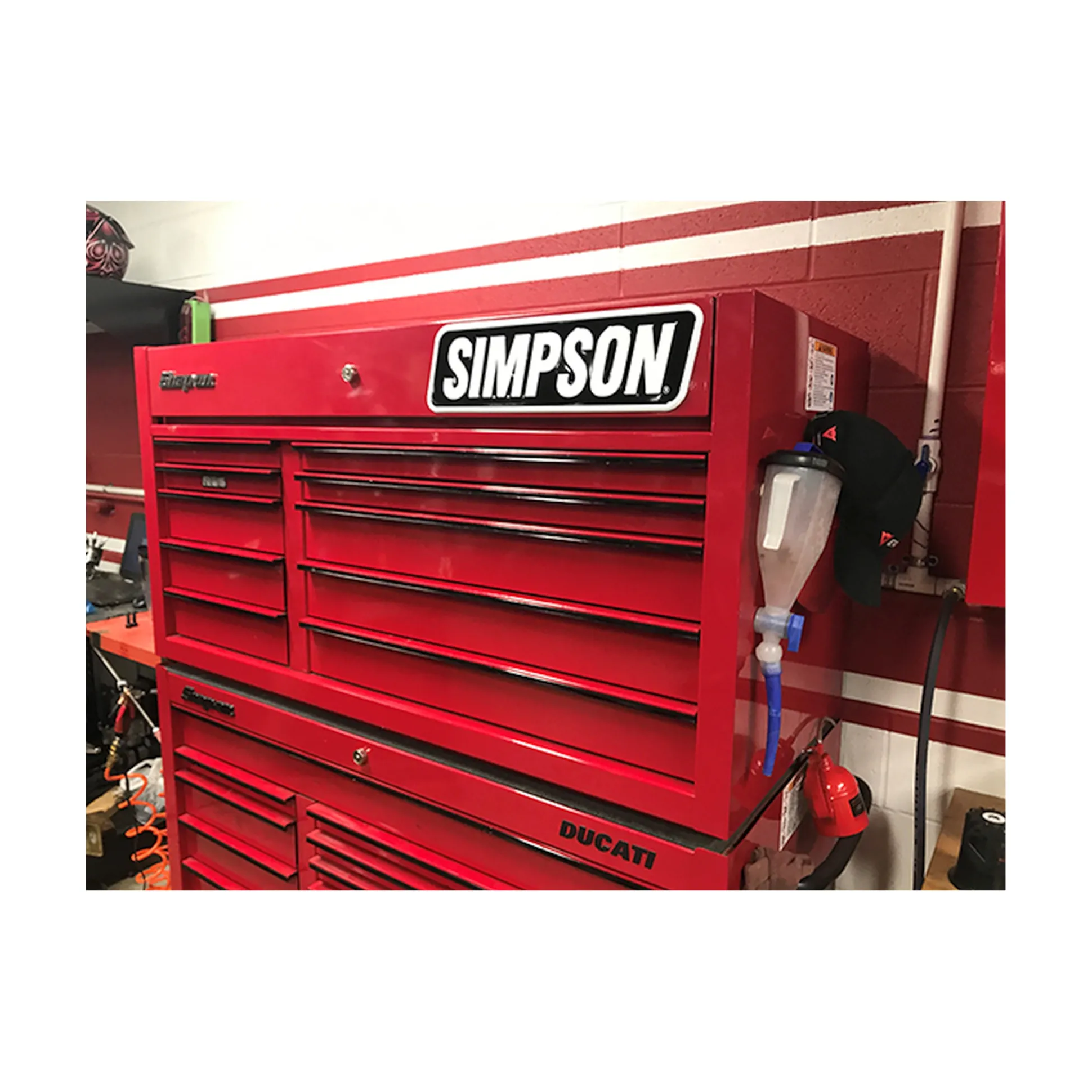 Simpson Racing Embossed Aluminum Simpson Sign